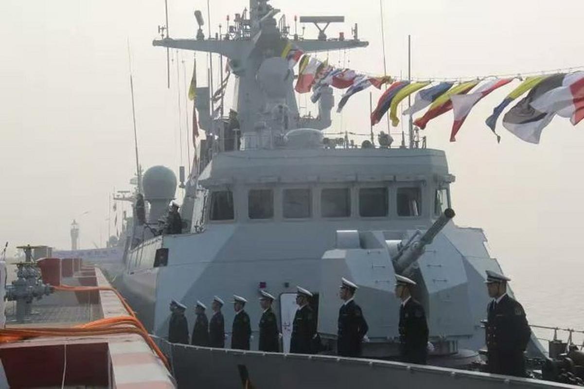 海军056a型改进型护卫舰608聊城舰服役