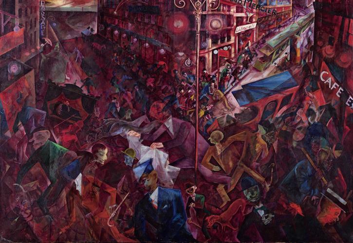 大都会metropolis乔治格罗兹georgegrosz油画作品欣赏