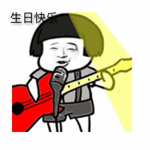 搞笑gif动态图生日快乐祝福语表情包