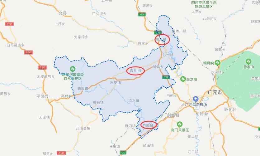 四川广元一个县,3条铁路穿过,却都没有经过县城