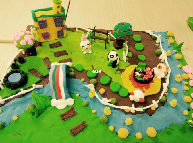 学生粘土作品《我的家园》_粘土_创意美术_少儿创意美术_兴趣爱好