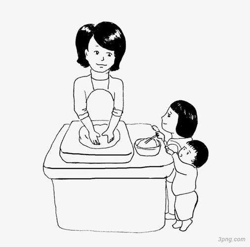 冬至包饺子吃饺子下饺子煮饺png素材透明免抠图片节日元素