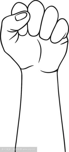 暴力比例背景分离计划书简单背景简单拳头拇指剪影握紧