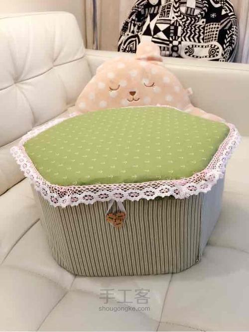 [手工教程]奶粉罐做蛋糕储物小凳子