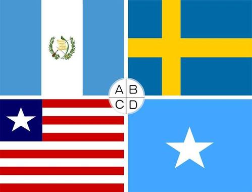 绿,白,橙 2. 哪面是叙利亚国旗?