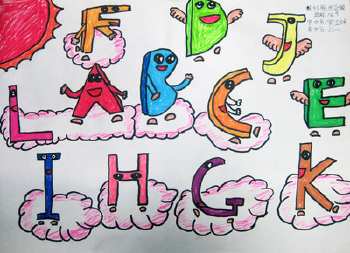 26个字母绘画创意手抄报 26个字母手抄报