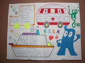 小学生安全歌手抄报 小学生安全手抄报