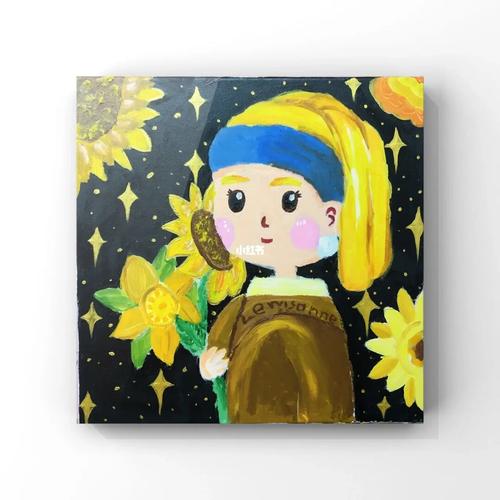 卡通人物油画合集(学生作品)_油画_卡通_临摹_绘画_兴趣爱好_绘画