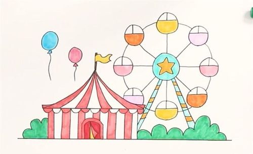 游乐场简笔画_儿童简笔画_简笔画大全