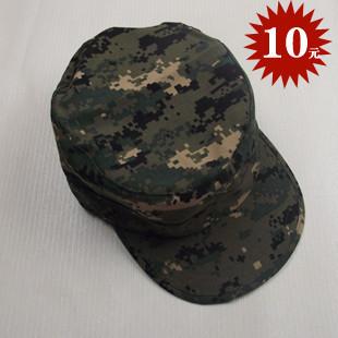 特价户外正品电子眼迷彩作训帽 作训服帽子 数码迷彩军帽军训帽