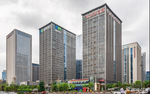 成都高新天府软件园新希望国际写字楼出租,正对电梯口