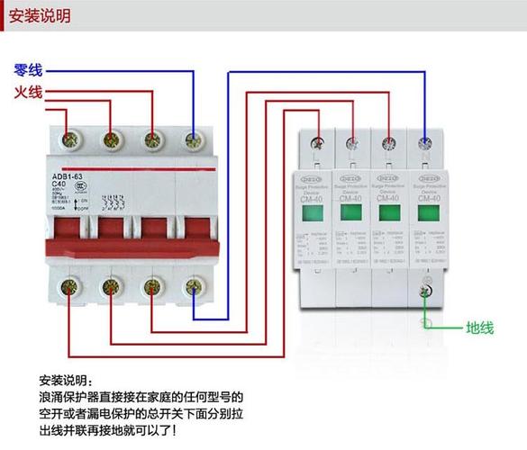 4p 三相电源机房 防雷器 浪涌 保护器