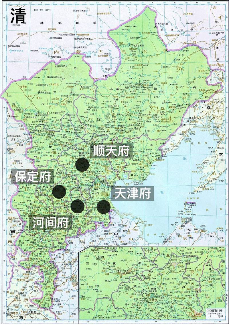 ▍清朝直隶地图
