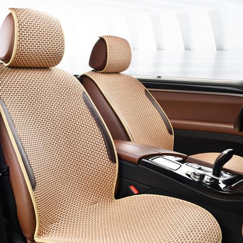 恒源祥2020新款机编冰丝五件套汽车坐垫清凉舒爽环保透气汽车座垫视频