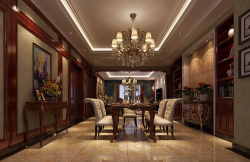 欧美风情三居室131平米9.2万-锦艺国际轻纺城装修案例