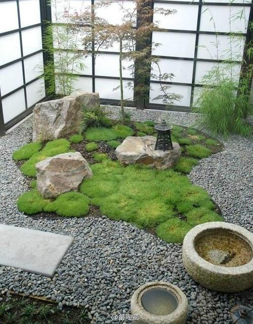 私家庭院枯山水景观设计精致小院
