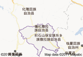 循化撒拉族自治县地图