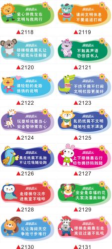 小学幼儿园警示标语墙贴温馨提示装饰上下楼梯注意提示贴