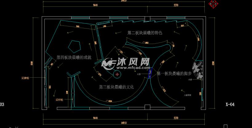 校史馆平面布局图