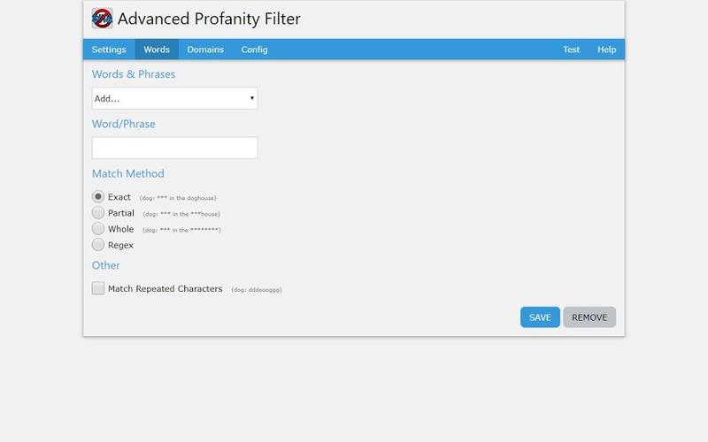 advanced profanity filter-高级亵渎过滤器-chrome
