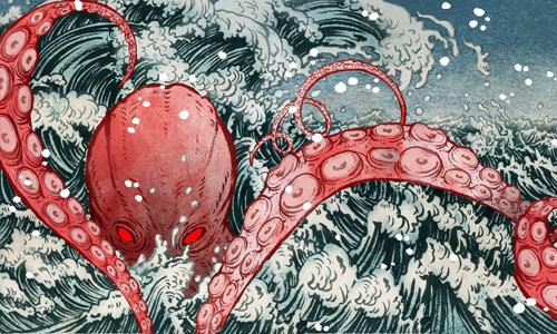 旅美日本插画师清水裕子的魔幻浮世绘也是够震撼的