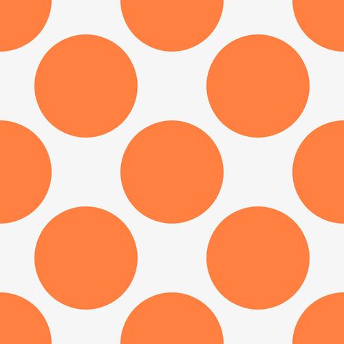 橙色大圆点图案