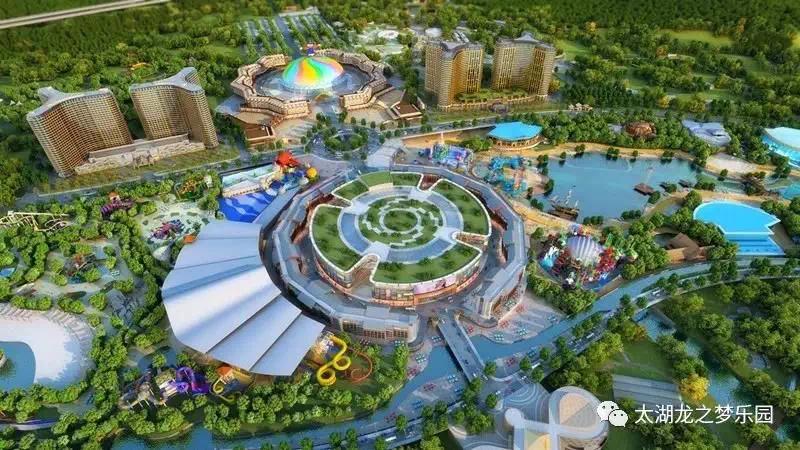 太湖龙之梦实景航拍图(图片来源于网络) 而地价与房价,则是所有风口
