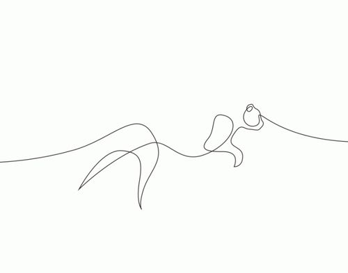 如何一笔画动物,艺术家是这样做的