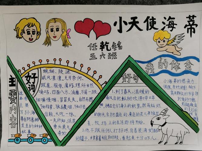 五六班《我眼中的小海蒂》优秀读书卡展览