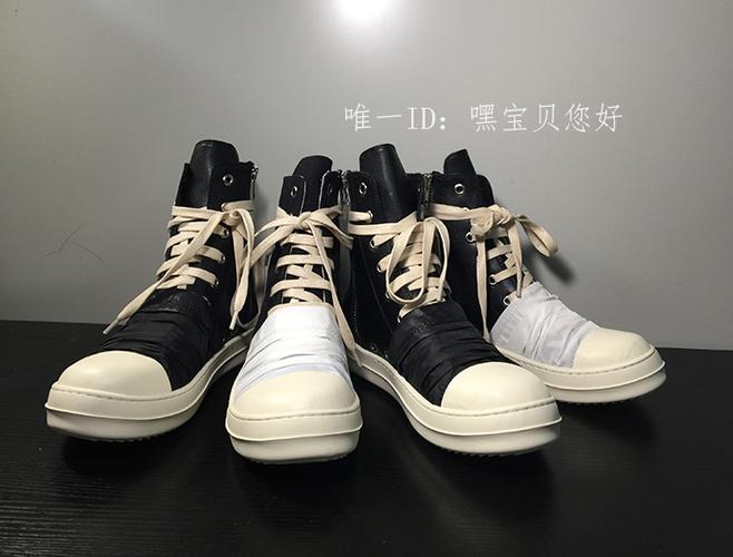 ro暗黑香厚底白色高帮帆布鞋系带褶皱布牛皮情侣鞋王柳雯同款大码