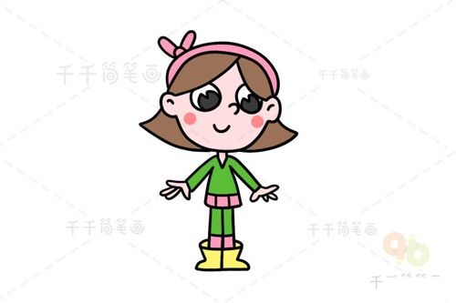 今天小编给大家带来了漂亮的女孩简笔画,画法简单又漂亮,小朋友很喜欢