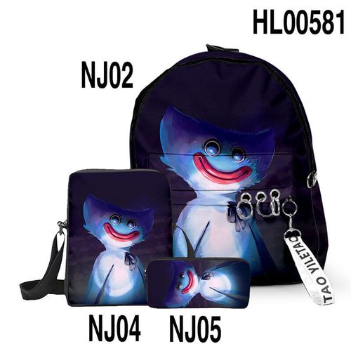 poppy playtime,poppy playtime图片 新款poppy playtime背包笔袋包斜挎包三件套波比的游戏时间书包