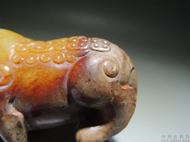 古玉/摆件把件/战国玉熊
