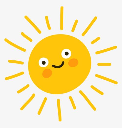 卡通太阳笑脸矢量1