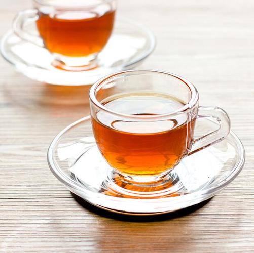 意式速浓玻璃咖啡杯加厚带把品茗小茶杯花果茶杯配碟一杯一碟套装