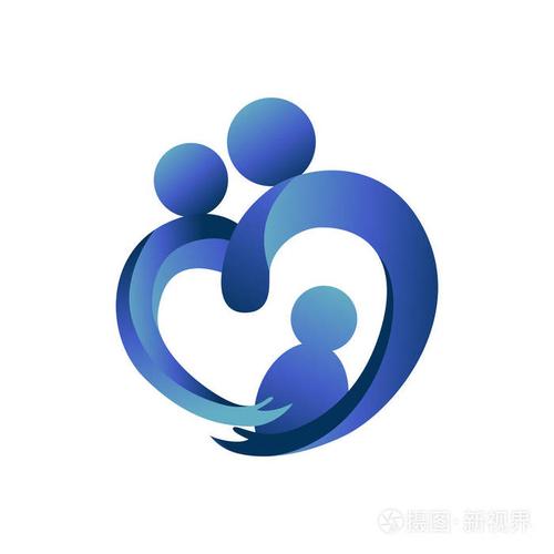 心形家庭护理标志设计