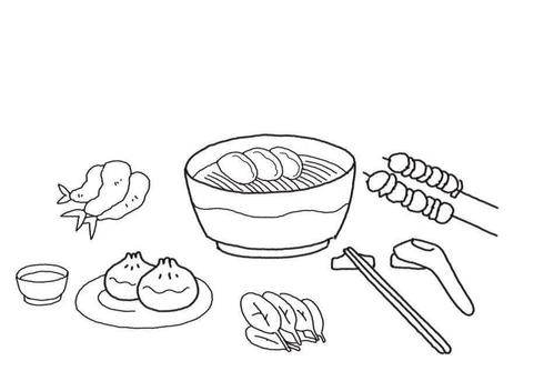 各种可口的美食我们可不能浪费哟一起来画美食简笔画吧