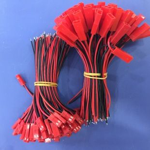 厂家直销 jst2p公母端子线 jst2p 硅胶端子连接线 2p灯条灯带线