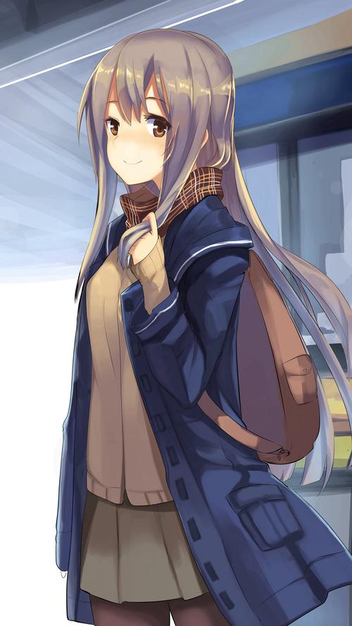 二次元美女性感美腿手机壁纸