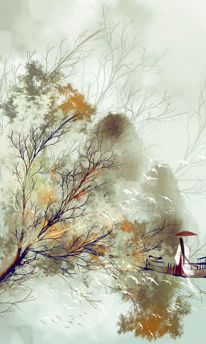 所以好看的手机壁纸真的很重要啊,下面板报网小编为大家带来古风唯美