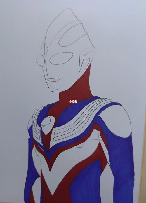 手绘迪迦奥特曼_手绘_童年_灵魂画手_人文_绘画