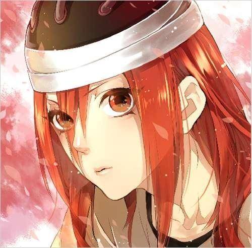 红色头发动漫美女头像大全图片