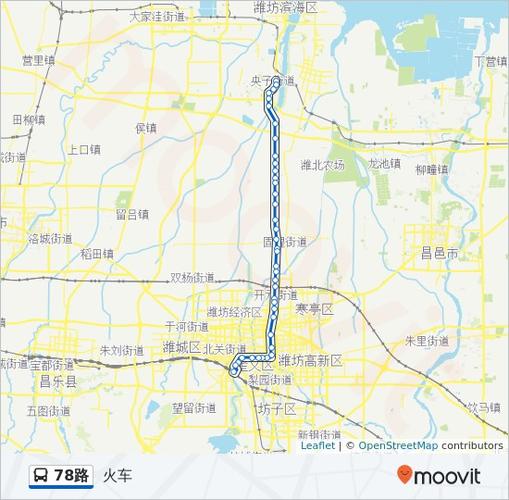 公交78路的线路图