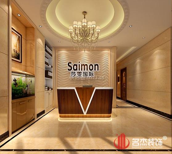 美容院前台背景墙效果图 美容院前台装修