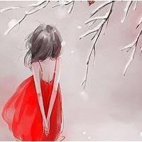 手绘动漫背影头像