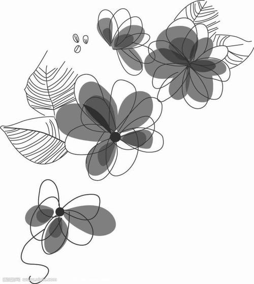 花朵花纹素材(eps,矢量图)