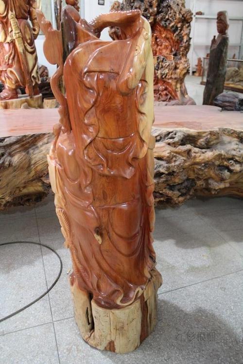 木雕,根雕工艺品摆件,红豆杉根雕,根雕摆件红豆杉弥勒佛