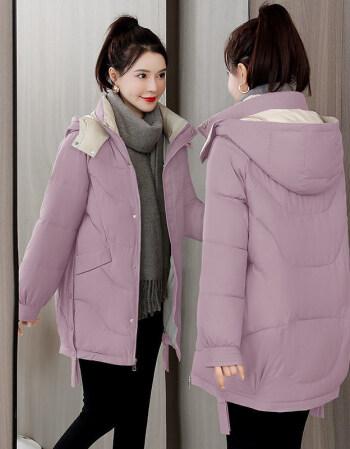 轻奢品牌高端女装时尚棉服女中长款2021年新韩版宽松大.