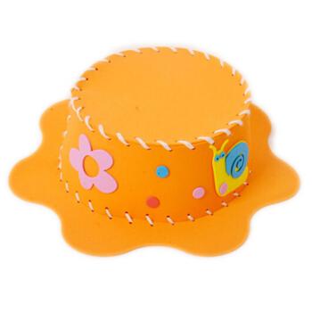 六一创意儿童手工制作材料包幼儿园益智玩具礼品无纺布帽子 10