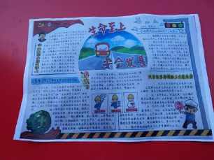 展示化工企业质量的手抄报 手抄报版面设计图